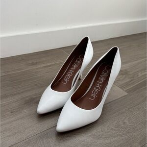 Calvin Klein White Heels